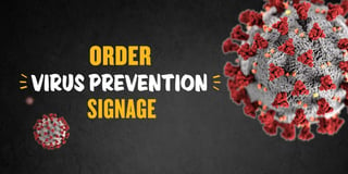 DG Graphics virus prevention signage