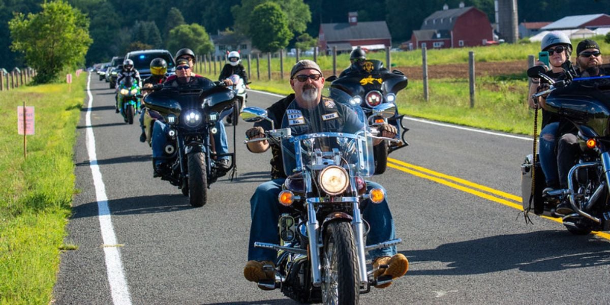 Bozzutos dream ride motorcyclists