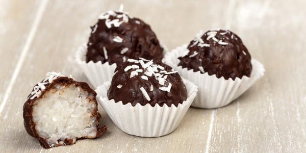 Chocolate covered coconut candy