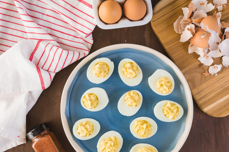 Deviled eggs March2020 pantry meals