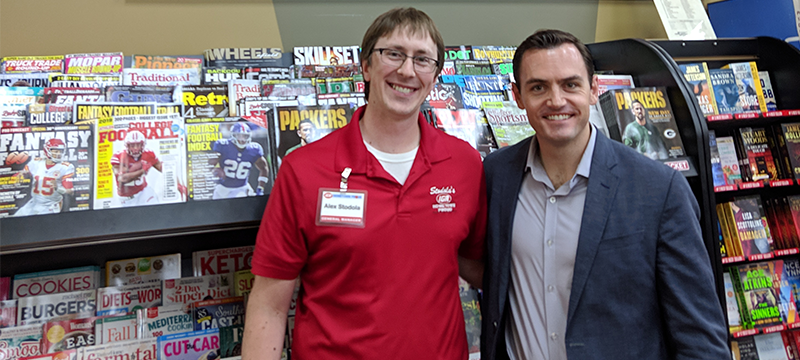 Alex Stodola and Rep, Mike Gallagher