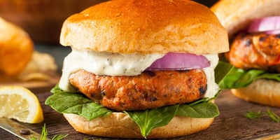 Homemade Salmon Burger