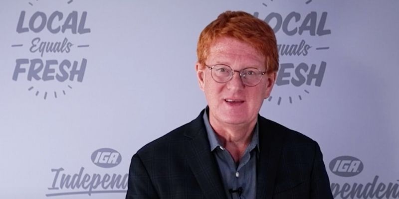 IGA CEO John Ross speaks to the camera with 