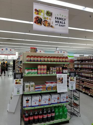 LaGrange IGA - IGA Family Meals display