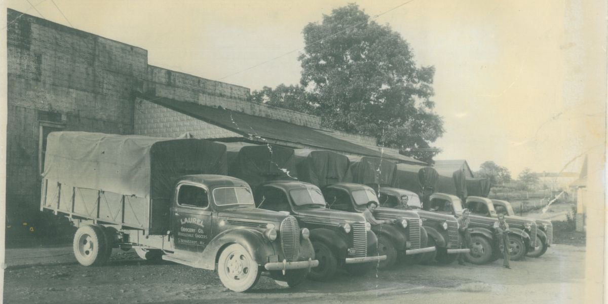 vintage photo of Laurel trucks