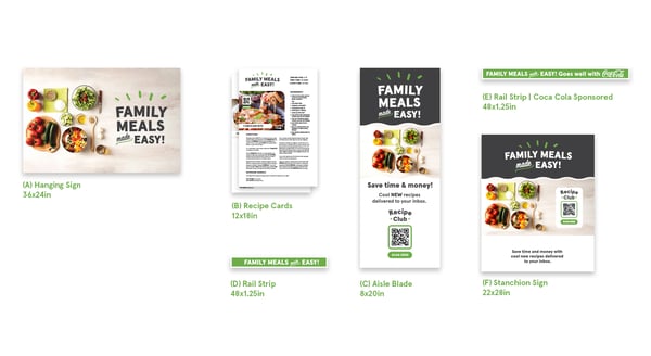 Family Meals Made Easy! signage