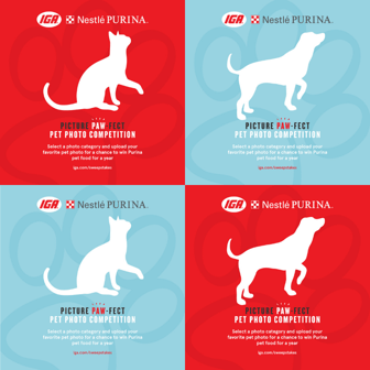 IGA-Purina Pet Photo Competition Social Media Graphics