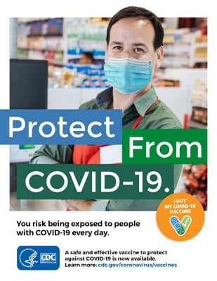 Essential Worker COVID-19 Vaccine Poster