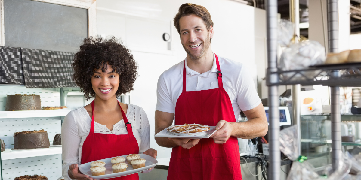 two bakery employees 