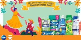 Hispanic Heritage Month graphic from Procter & Gamble