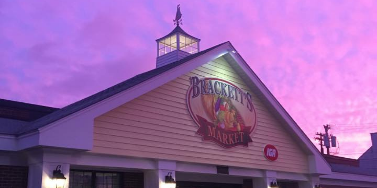 Brackett's Market IGA at sunrise