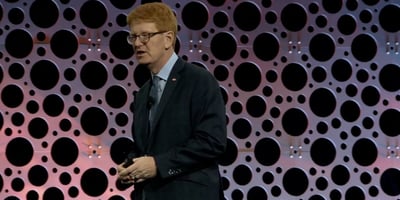 IGA CEO John Ross on stage at The NGA Show