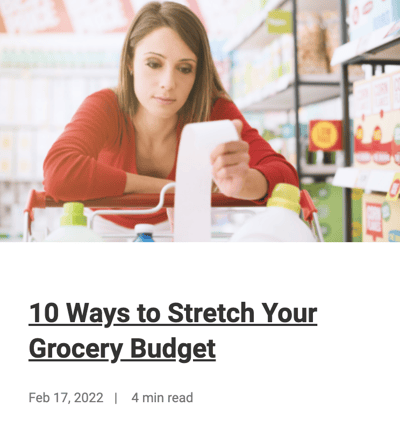 10 Ways to Stretch Your Grocery Budget