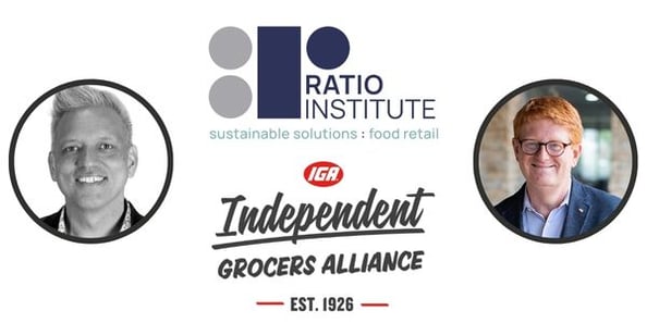 Ratio Institute and Independent Grocers Alliance logos; Jonathan Tan and John Ross