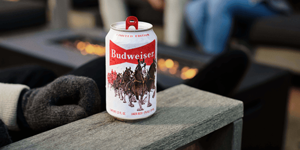 Budweiser holiday can