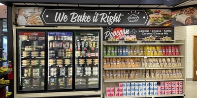 "We bake it right" signage in Super Bear IGA