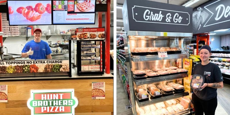 Hunt Brothers Pizza and Grab and Go at Isom IGA