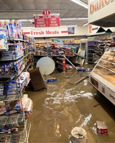 Isom IGA after the flood