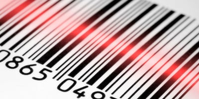 1d barcode being scanned
