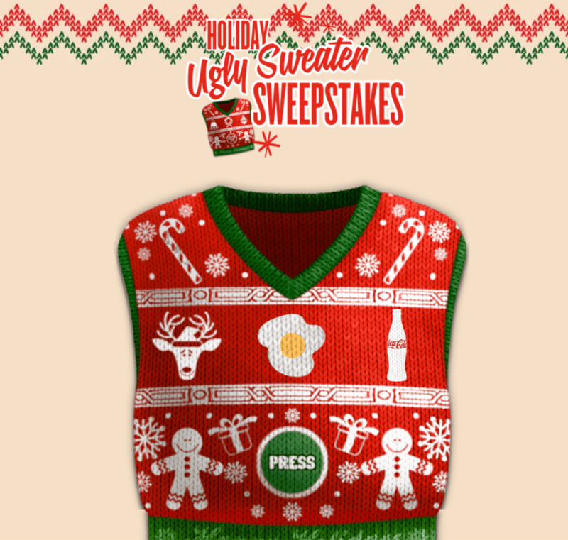 Holiday Ugly Sweater Sweepstakes