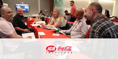 Students at the 2023 Supermarket Management Class | IGA Coca-Cola Institute logo