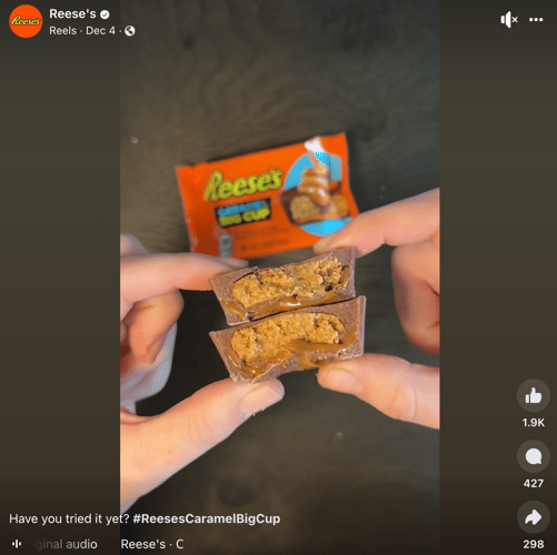 Reese's Caramel Big Cup Reel