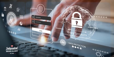 username and password illustration and computer