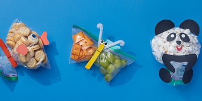 Ziploc bags as animals