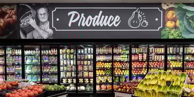 Isom IGA Produce signage