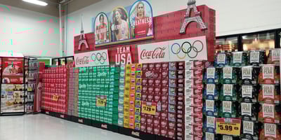 Greenwood Market Coca-Cola brand products display
