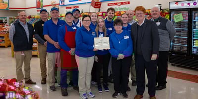Melissa Anderson and Hometown IGA team