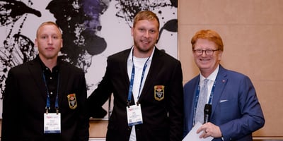 Nicholas & Kevin Bohman with John Ross