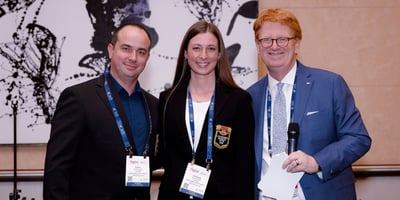 Russ & Stephanie Burkholder with John Ross