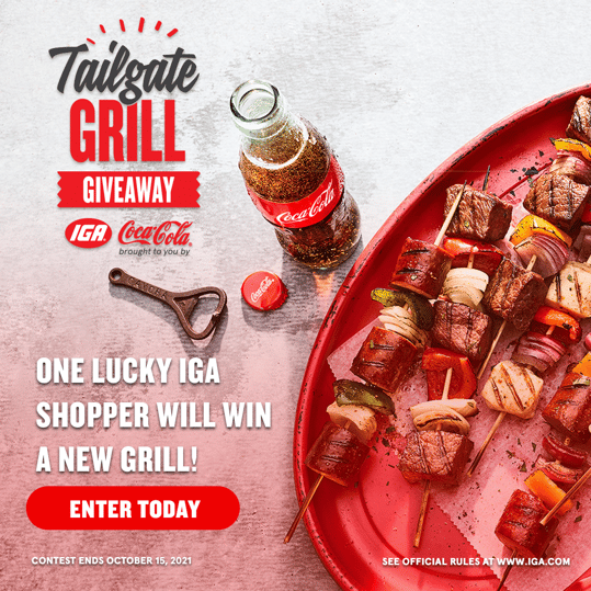 Tailgate Grill Giveaway: One Lucky IGA Shopper Will Win A New Grill