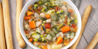 Zuppa Toscana with Breadsticks