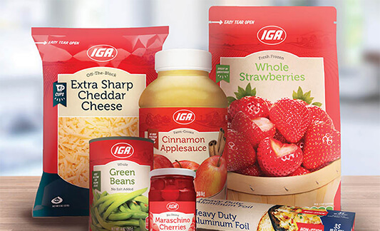 iga exclusive brand products