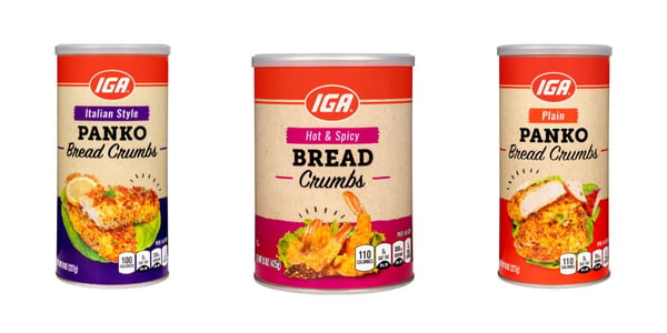 IGA Exclusive Brand breadcrumbs
