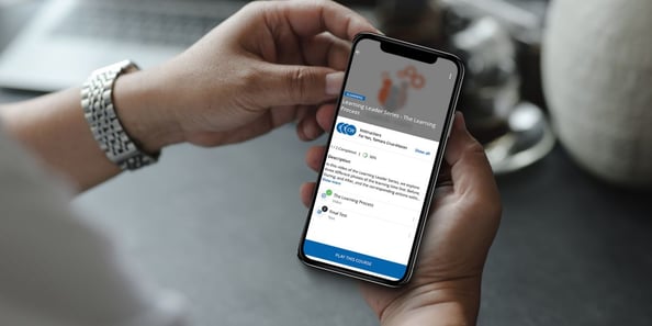 Go.Learn app on a mobile phone