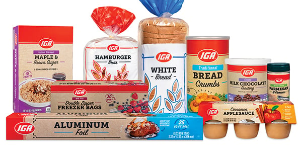 IGA Exclusive Brands new label products