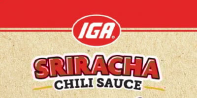 IGA sriracha chili sauce
