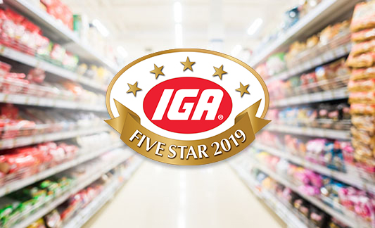 IGA Five Star Recognition