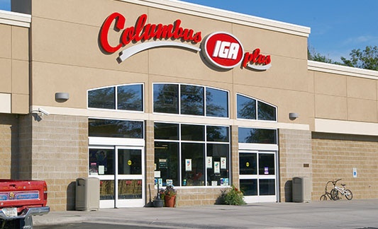 Columbus IGA storefront