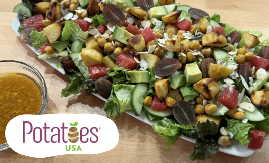 Crispy Chickpea & Potato California Salad