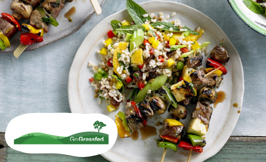 Cypriot-Style Aussie Beef and Haloumi Kebabs