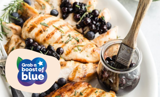 Grilled Chicken with Blueberry Relish