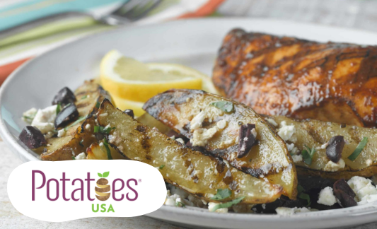 Grilled Mediterranean Potato Wedges