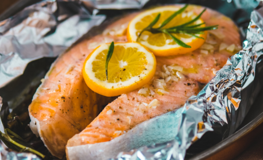 Grilled Salmon in Foil