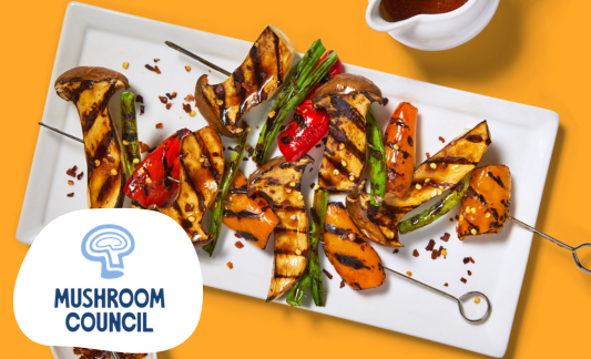 Grilled Trumpet Mushroom Kebabs with Tamarind Glaze
