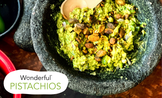 Jalapeño Lime Pistachio Guacamole