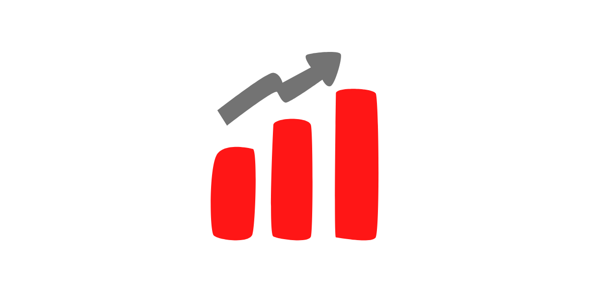 chart illustrates upward movement